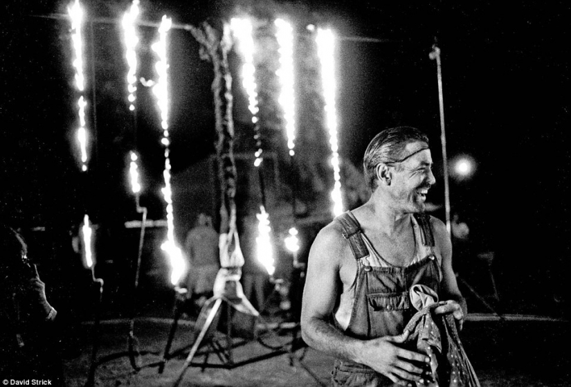 Diferentes fotos de los sets de filmación de las famosas películas de Hollywood