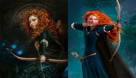 Disney characters got on classic canvases, and it's incredible