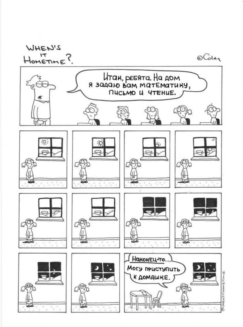 "Don't you live at school?": Irish teacher draws comics about his difficult life