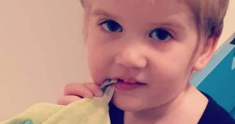 Due to a rare disease, a baby from Britain ate half of the bed and something else