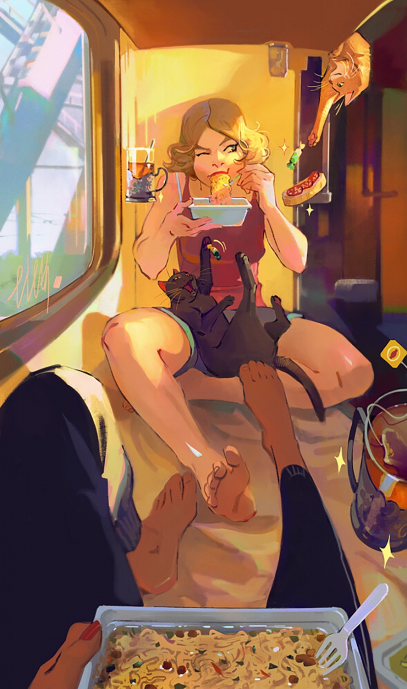 Echa un vistazo a este arte de fantasía sobre los viajes en tren en Rusia Echa un vistazo a este arte de fantasía sobre los viajes en tren en Rusia