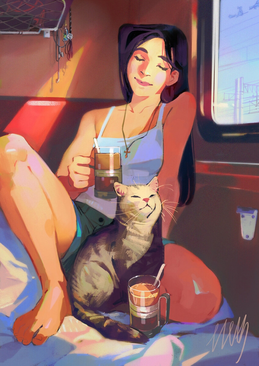 Echa un vistazo a este arte de fantasía sobre los viajes en tren en Rusia Echa un vistazo a este arte de fantasía sobre los viajes en tren en Rusia