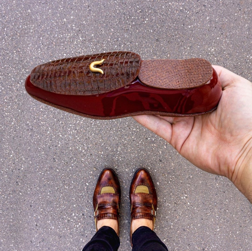Eclair as art: desserts and shoes on Tal Spiegel's Instagram