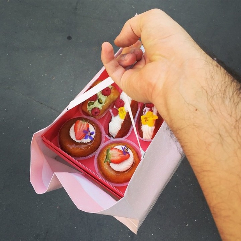 Eclair as art: desserts and shoes on Tal Spiegel's Instagram