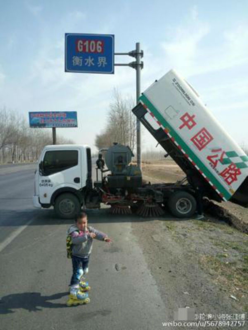 Education in Chinese: a 4-year-old boy traveled more than 500 kilometers on roller skates
