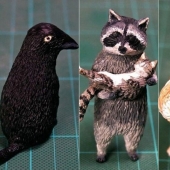 El artista crea las figuras de los animales en el divertido meme de Internet