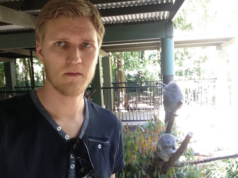 El chico ha estado en Australia y... admitió que fue horrible! Foto adjunta