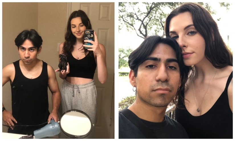 El crecimiento no es un obstáculo para el amor: la chica alta ama a su novio bajo