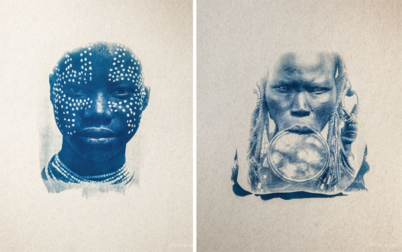 El fotógrafo georgiano utiliza un método único para imprimir sus fotografías.