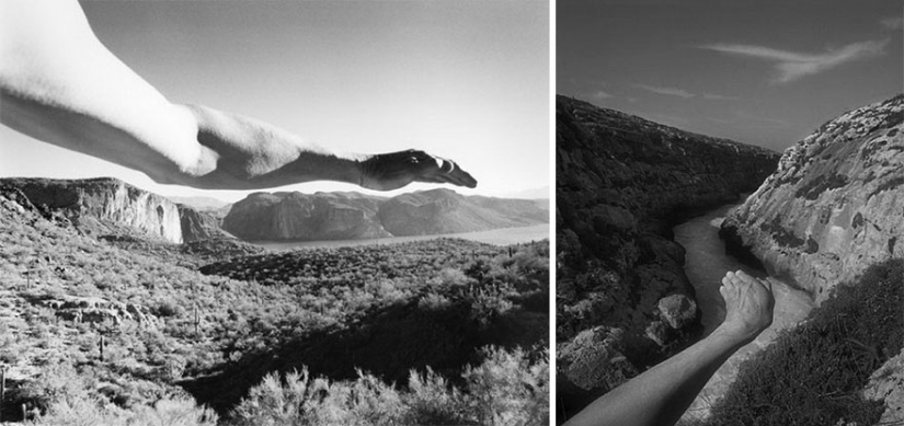 El fotógrafo utiliza su cuerpo desnudo para crear mundos fantásticos El fotógrafo utiliza su cuerpo desnudo para crear mundos fantásticos