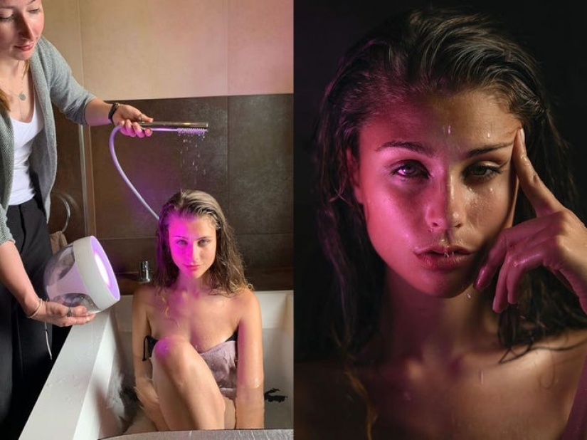 El fotógrafo utiliza artículos de uso diario baratos como accesorios al tomar fotos.