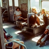 "El infierno sobre ruedas": impresionantes fotos del metro de Nueva York de los años 80