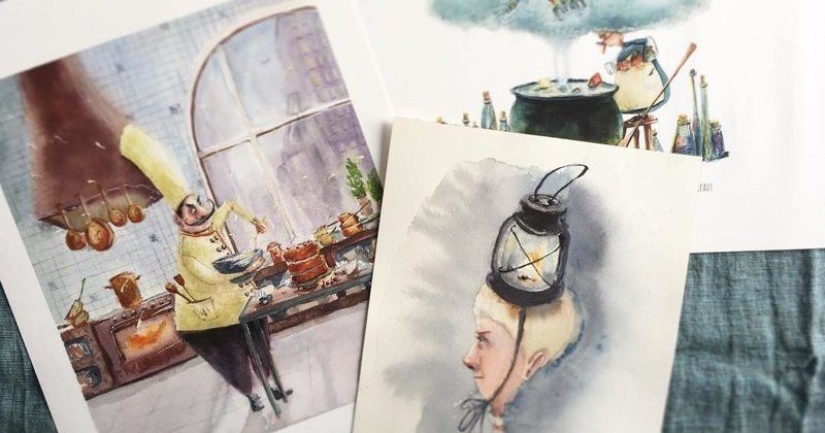 Entrañables ilustraciones Anastasia Grinenko