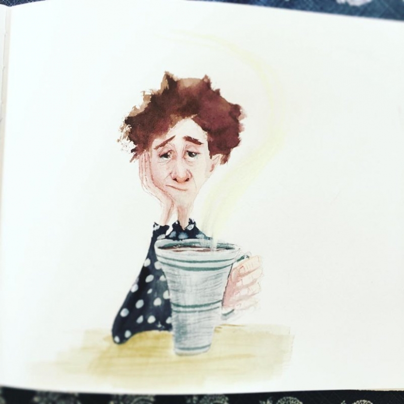 Entrañables ilustraciones Anastasia Grinenko