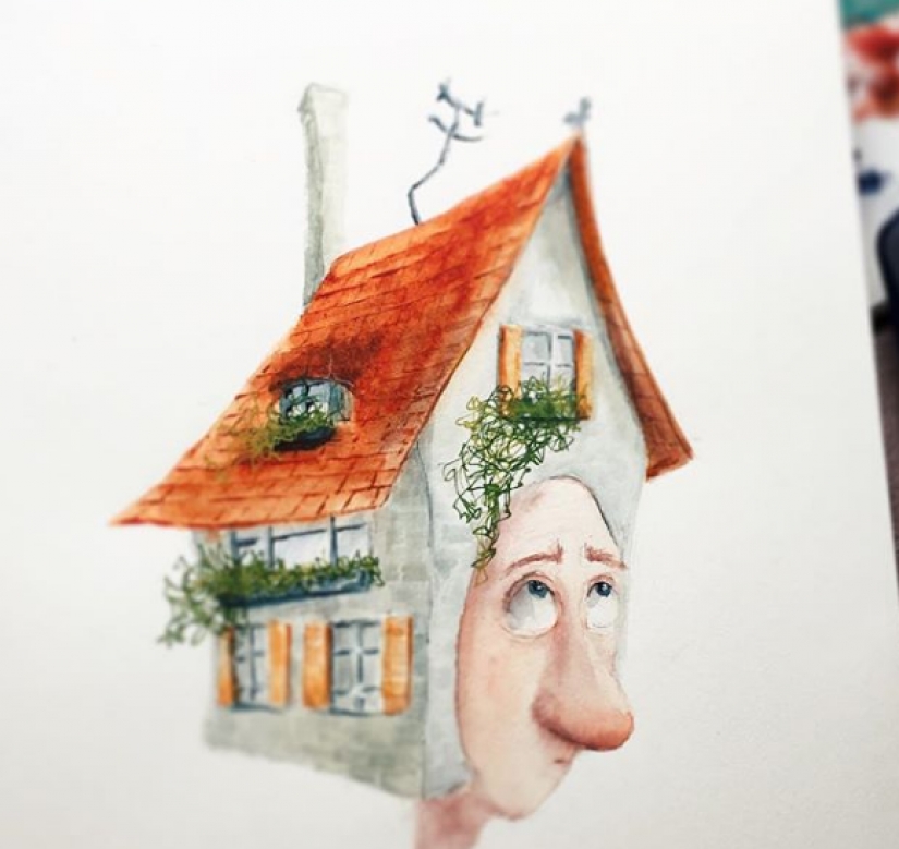 Entrañables ilustraciones Anastasia Grinenko