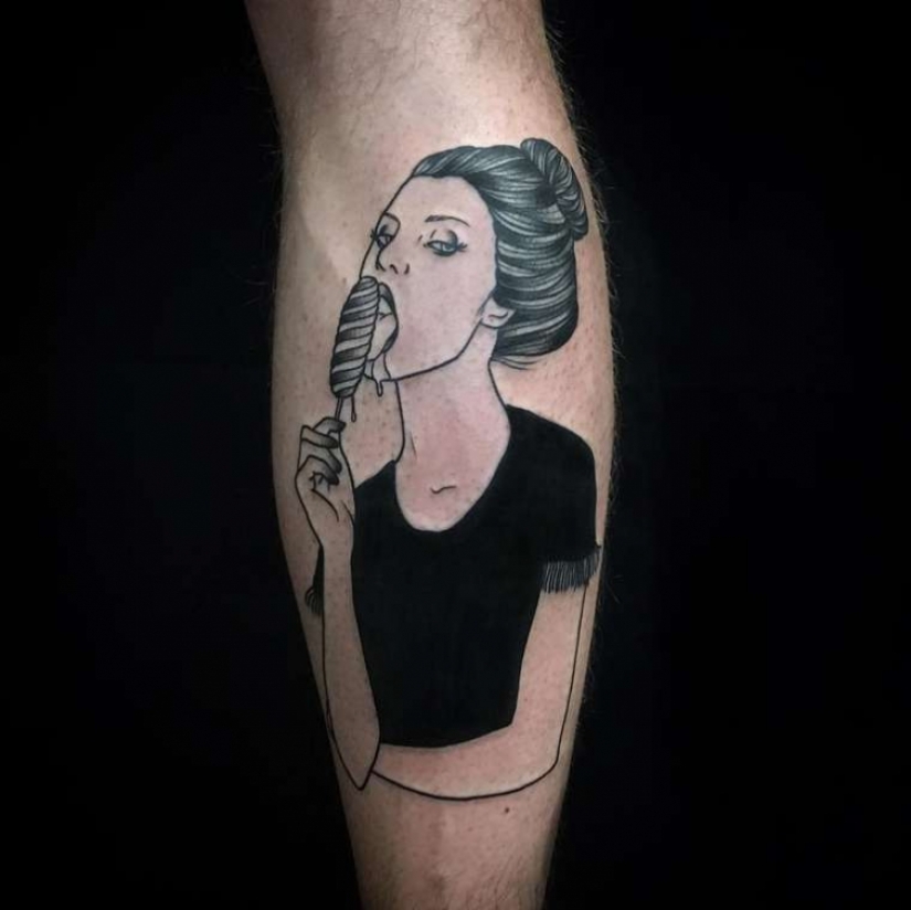 Erotic and dark tattoos from a French artist