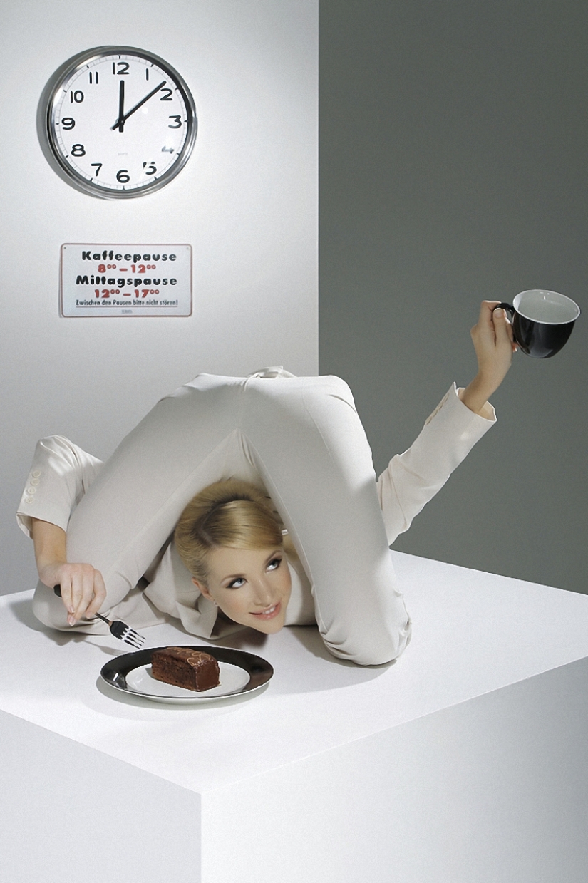 Esta belleza puede hacer esto con su cuerpo ...