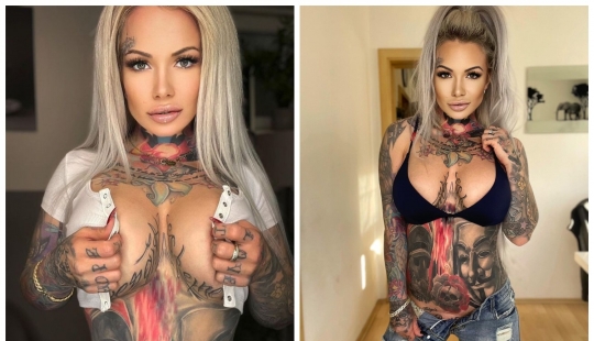 Everything is in the palm of your hand: the beauty with tattoos pleased subscribers with a hot selfie in the mirror Everything is in the palm of your hand: the beauty with tattoos pleased subscribers with a hot selfie in the mirror