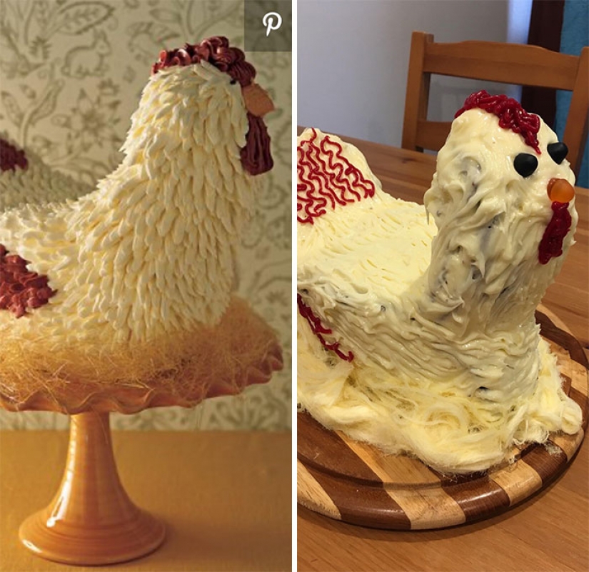 Expectativas versus realidad: los 13 peores pasteles