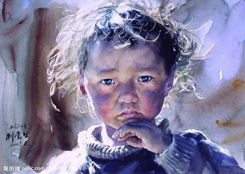 Fabulous Tibet in realistic watercolors by Liu Yunshen Fabulous Tibet in realistic watercolors by Liu Yunshen