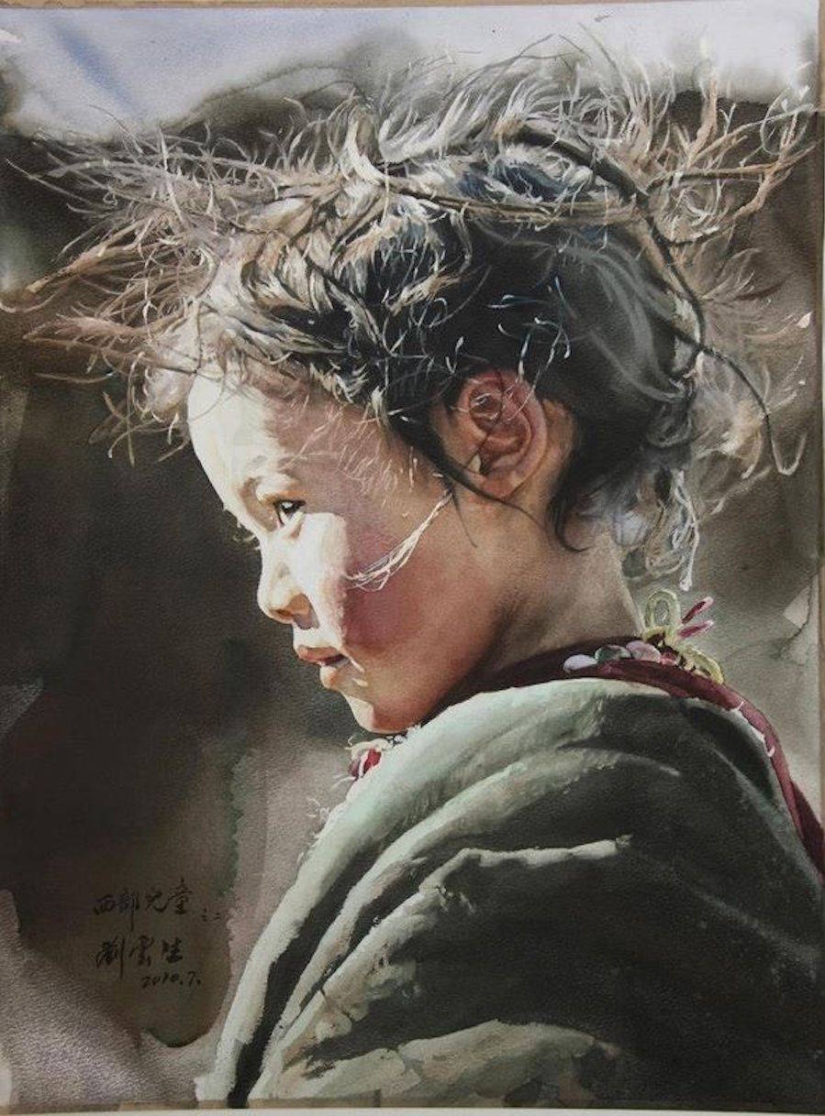 Fabulous Tibet in realistic watercolors by Liu Yunshen Fabulous Tibet in realistic watercolors by Liu Yunshen