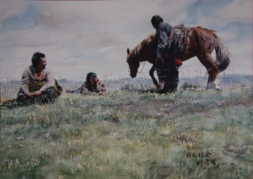 Fabulous Tibet in realistic watercolors by Liu Yunshen Fabulous Tibet in realistic watercolors by Liu Yunshen