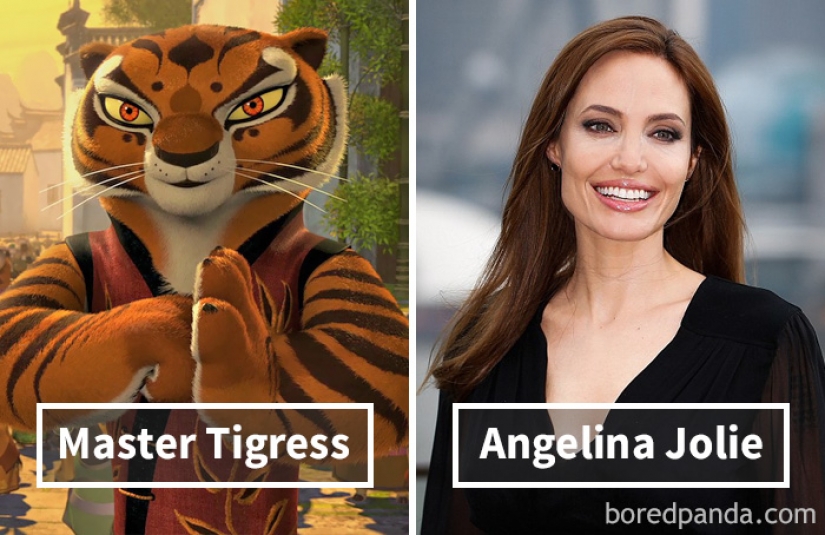 Famous cartoon characters and celebrities who voiced them