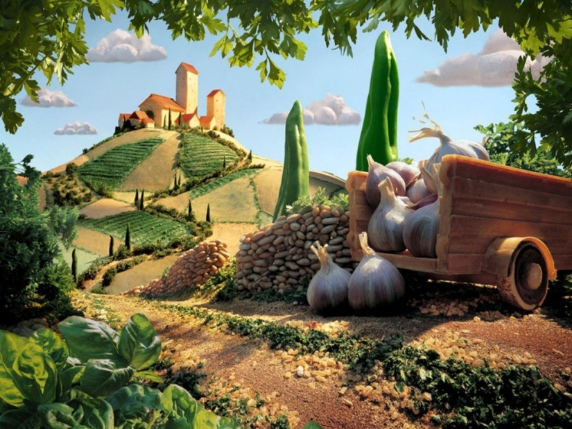Fantastic landscapes of food. It happens like this Fantastic landscapes of food. It happens like this