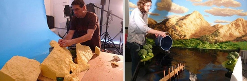 Fantásticos paisajes de comida. Sucede así. Fantásticos paisajes de comida. Sucede así.