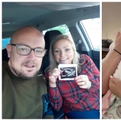 Farewell to a dream: the couple spent two weeks with their stillborn daughter before burying her