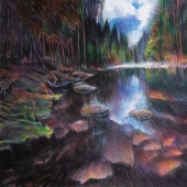 Fascinating ballpoint pen drawings from Marite Desaine