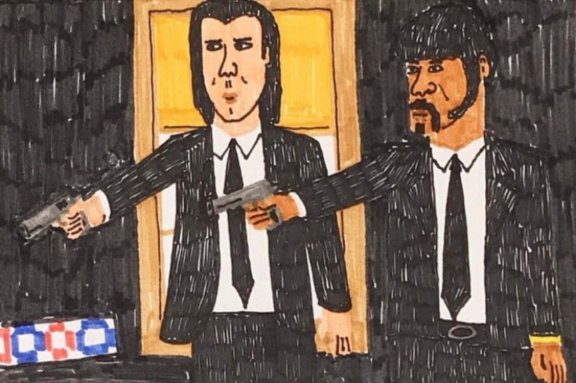 Felt-tip pen maker Turben and his handmade posters for movies