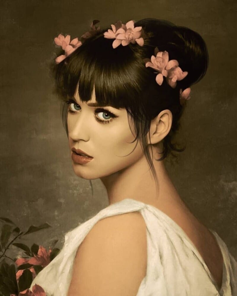 French artist paints portraits of celebrities in classical style