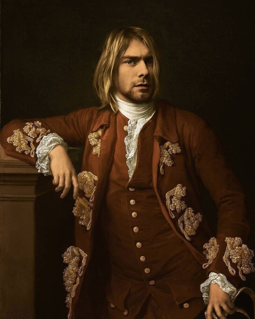 French artist paints portraits of celebrities in classical style