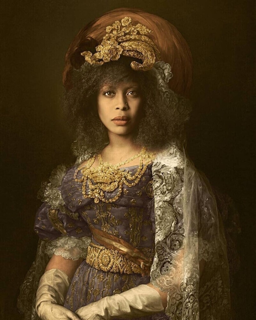 French artist paints portraits of celebrities in classical style