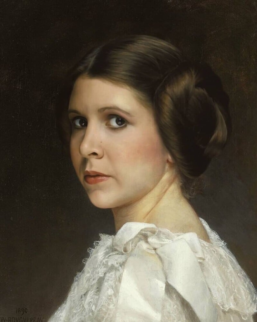 French artist paints portraits of celebrities in classical style