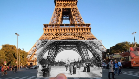 French photographer combines old and new photos of Paris French photographer combines old and new photos of Paris