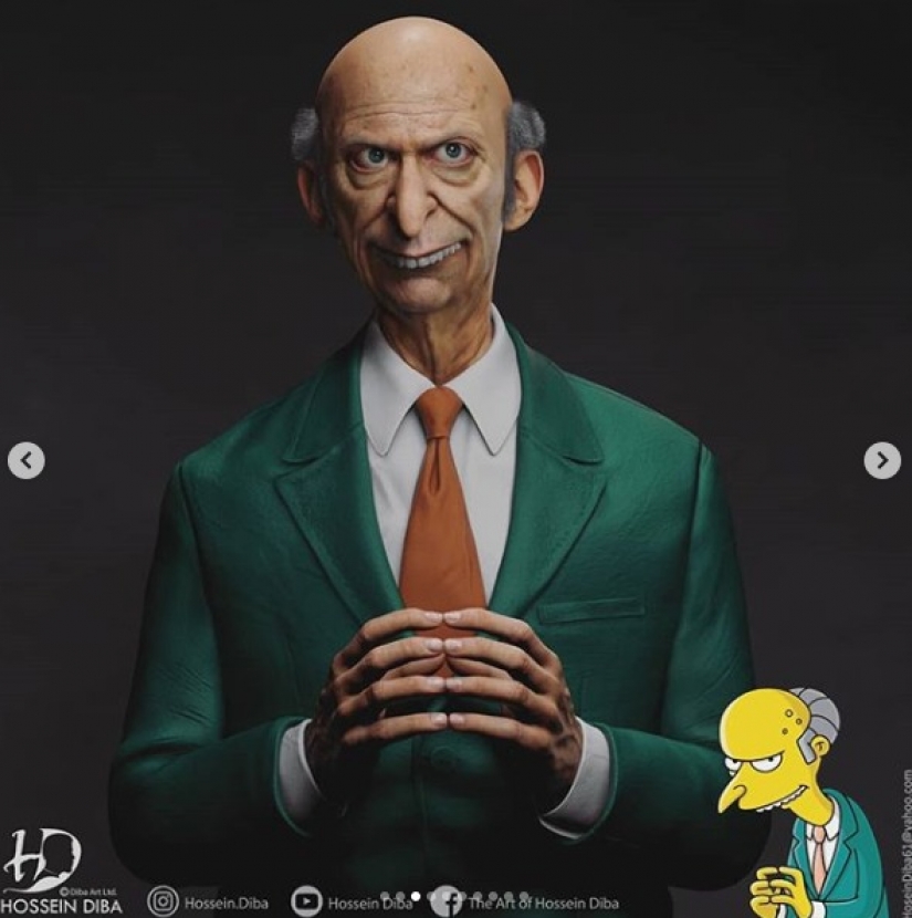 Fresco, pero espeluznante, estos modelos 3D realistas de los Simpsons asustar a cualquier