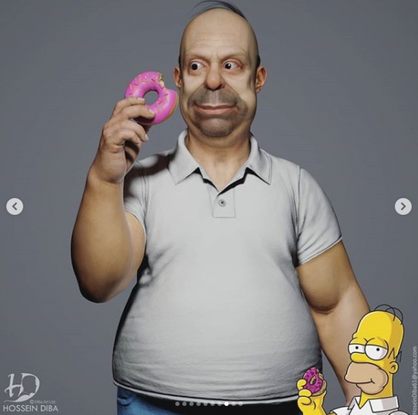 Fresco, pero espeluznante, estos modelos 3D realistas de los Simpsons asustar a cualquier