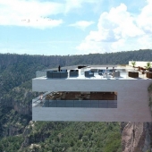 From the height of bird flight: an exciting project bar on the rock