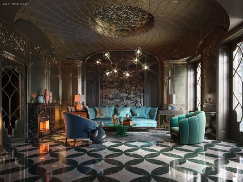 From the Renaissance to postmodernism: 500 years of interior design living room