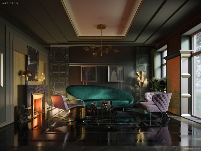 From the Renaissance to postmodernism: 500 years of interior design living room