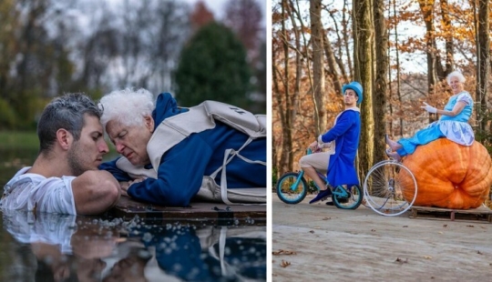 Funny grandmother and grandson have become Internet stars