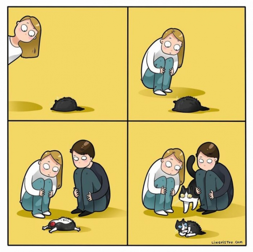 Gato comics Lingvistov, o Cómo Lirio del Valle Akhmetzyanova se convirtió en un ilustrador Gato comics Lingvistov, o Cómo Lirio del Valle Akhmetzyanova se convirtió en un ilustrador