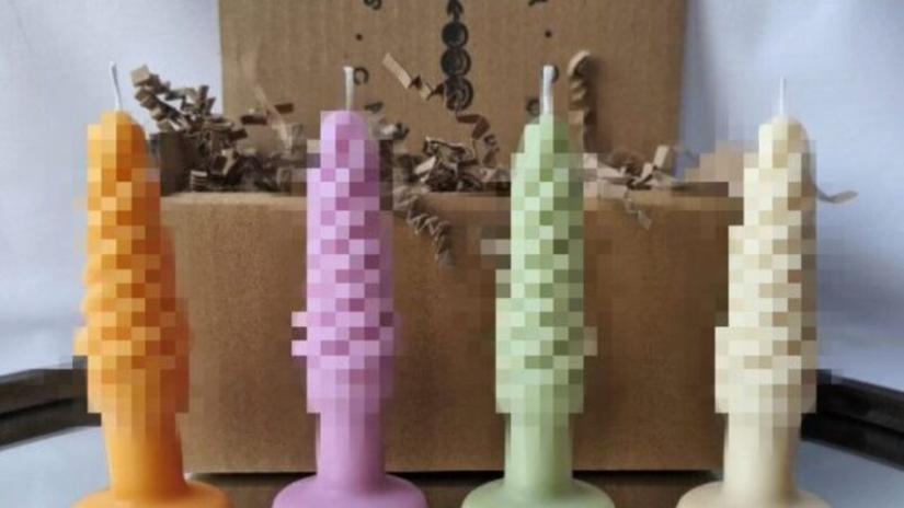 Girly startup in the kitchen: unemployed British woman makes indecent candles Girly startup in the kitchen: unemployed British woman makes indecent candles