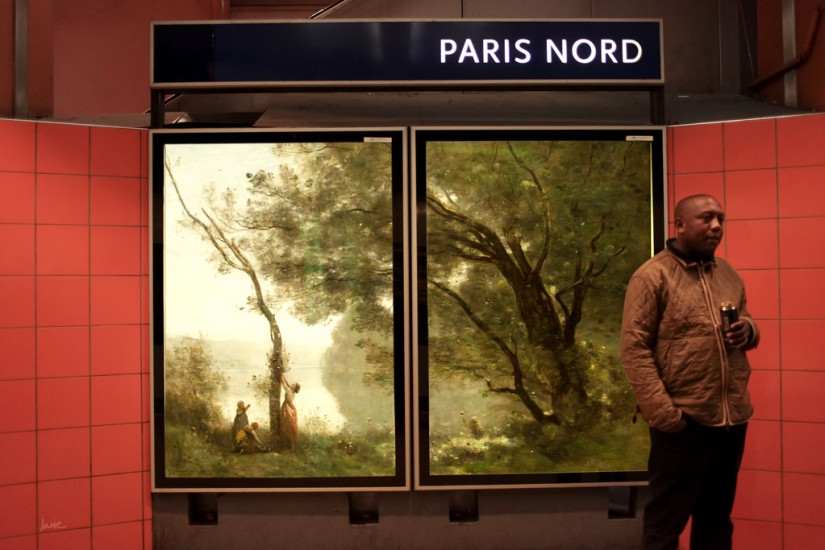 "God, who stole my advertisement?": Frenchman replaced street posters with classic paintings