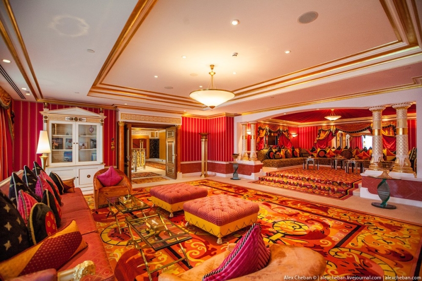 Gold for sheikhs and oligarchs: the most expensive room in the seven-star Burj Al Arab Hotel