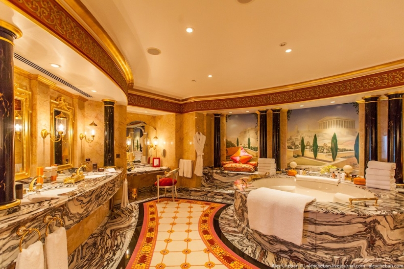 Gold for sheikhs and oligarchs: the most expensive room in the seven-star Burj Al Arab Hotel
