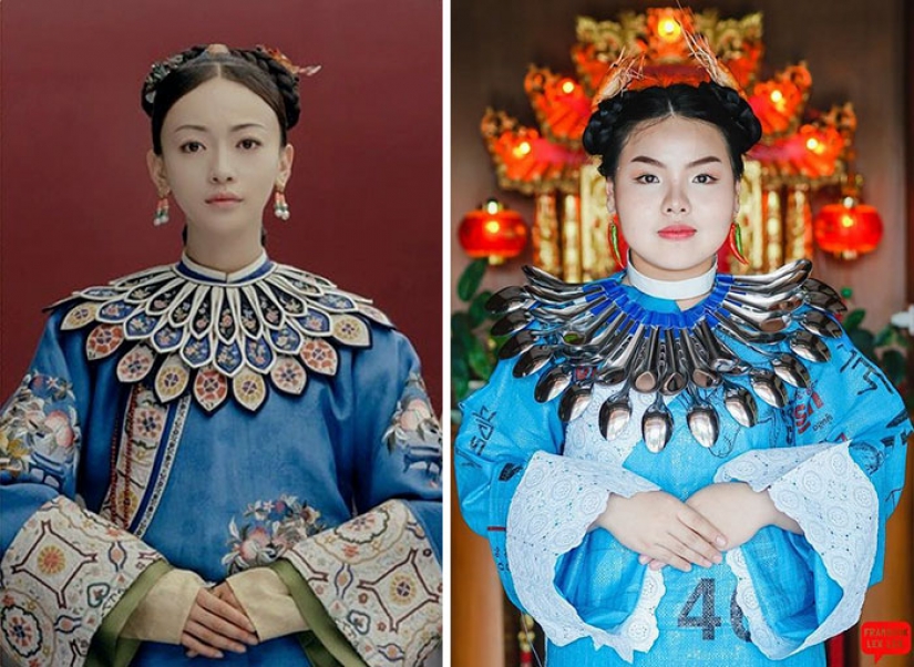 Gordita en secreto y comestibles cosplay