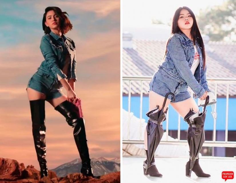 Gordita en secreto y comestibles cosplay